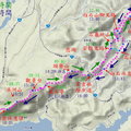 01_從溪洲山福山巖登山口，至白石山之石湯折返，路線與時間推移圖