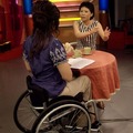 輪椅公主- 江偉君. 與學曼 
拍攝地點 民視數位台
鄉間小路 錄影現場