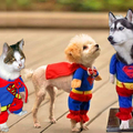 Super cat and dogs