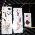 lavender & cherry bookmarks