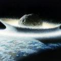 小行星撞擊地球假想圖