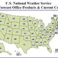 美國氣象局的地圖