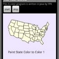 6/5/2011 這是我在Android手機上的第二個數學遊戲程式。所謂四色問題：就是任何一張平面地圖都可以用四種不同的顏色畫出來，而且相鄰的兩個區域都用了不同的顏色。這是著色前。