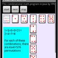 一個組合數學問題畫面 - Android手機版