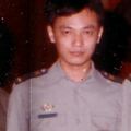 我是中華民國少尉預官。這張昭片是在台北南港聯勤總部拍的。