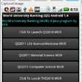 9/4/2011 世界大學評鑑(QS)增加了計算機科學(CSIS)的排名。這個畫面是用Android提供的DDMS工具的手機螢幕截取的畫面。
