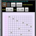 八個皇后數學問題 - Android手機版更新：使用者自玩找答案的12個皇后的遊戲 (12/21/2011)
