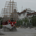 大稻埕河濱的古帆船