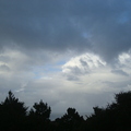 黃昏時的雲層