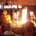 護摩儀式:在火中投入護摩木的儀式,祈求日本不會再發生天災人禍