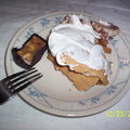 這是我的甜點,主人做的蘋果派,派上面總要加上大大一坨奶油,才是入境問俗,
