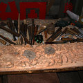 木雕師傅的桌子