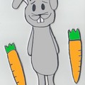 兔兔書籤(上色)
