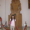 我與埃及雕像