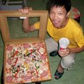 弟弟與超大披薩
