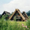 合掌村ㄧ處屋頂造價一百萬日幣