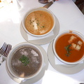 Tri color soup