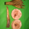 木雕作品 - 2(上圖與左圖為蘭心木、右下二圖為香樟)