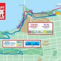 2008 Escape from Alcatraz Triathlon Course Map
