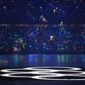 京奧開幕典禮 仙女翩翩起舞 北京奧運開幕典禮，打扮成仙女的舞者在空中翩翩起舞，畫面美不勝收