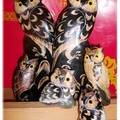 〈Owl-02牛角3對寶〉4Owl family