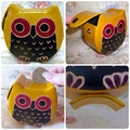 〈Owl-03羊皮錢筒包〉1黃色存錢筒