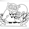 〈Owl-04立體木拼圖〉3小小孩著色畫