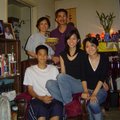 Andrew, Tiffany, and Katherine (from left to right in the 1st row) celebrated Dad's Birhtday in 2005. Andrew is a Junior student in Monta Vista High School in Cupertino, California.