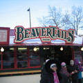 在溜冰場賣beavertail的攤位