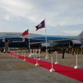 馬總統來訪_華航班機