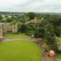 Warwick castle - the view on the top