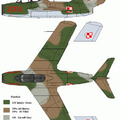 波蘭空軍 MIG-15UTI 三視圖