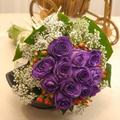 purple with baby rose