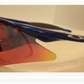 OAKLEY M FRAME SWEEP藍框+正紅銥+有度數鏡片