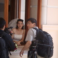 上環-香港大學-很幸運地碰到新娘子拍照