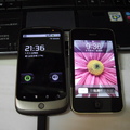 nexus one & iphone外觀比較