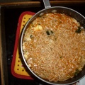 Mixed style of instand noodles with eggs