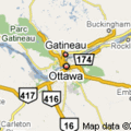 Ottawa and Gatineau Map
