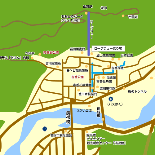 錦帶橋周邊MAP