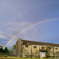 2010.7.31 午后無雨, 但天邊出現了兩道大彩虹, 極美.