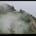 翠峰前已雲霧繚繞，不妙