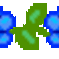 GIF+藍花綠葉+448