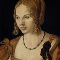 此作品是杜勒義大利之行的第一幅創作，相較於早期的圖像，此畫對於細節的抑制使得結構更有連貫性，並突顯畫中人物膚色的性感。不強調手臂和肩膀的構圖形式，是威尼斯肖像畫的典型，這樣可促使觀者的目光迫近畫中人物的臉孔。