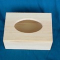 蝶古巴特/彩繪/黏土木器胚體 -小松木面紙盒