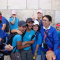 和以色列的活潑學童合照