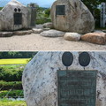 「早春賦歌碑」是為紀念文學家吉丸一昌，而以北阿爾卑斯山脈為背景，在穂高川畔立的歌碑