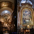 教堂內部採用大量大理石，主祭壇是由卡美西納(Camesina)製作的灰泥浮雕，描繪聖波洛梅歐在一群天使和小天使的伴隨下升天。而其他當代一流藝術家作品的裝飾也是美不勝收