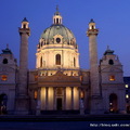 卡爾教堂印證維也納除了音樂，其華麗又多元的建築藝術亦有卓越的成就。第一天 Rinka 就愛上維也納
