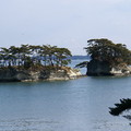 靠近松尾芭蕉句碑附近的海上可看到双子島( 鯨島・亀島 )，據說在此可見到日出由兩島間升起
