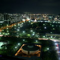 由飯店房間俯覽廣島城之夜景
